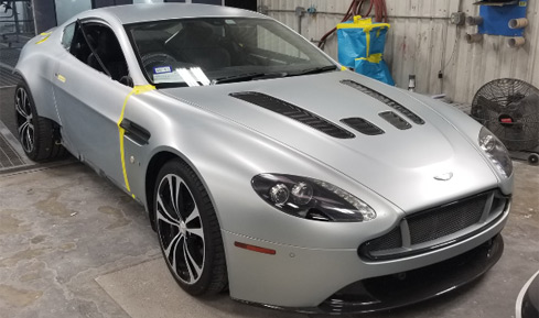 Aston Martin auto paint repair