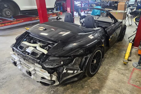 Porsche Collision Repair: Black Carrera